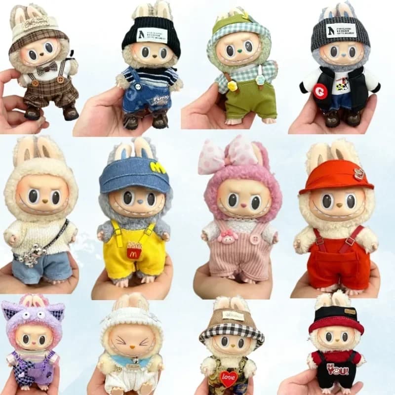 ✨ Zestaw Ubranek dla Maskotki La Bubu – 12 Stylów do Wyboru! 🎀🧢🧸